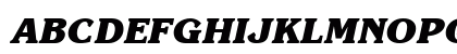 KorinnaBlackCTT BoldItalic Uppercase Preview