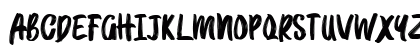 BRUSHMOSH! Demo Regular Uppercase Preview
