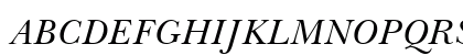 Baskerville WGL4 BT Italic Uppercase Preview