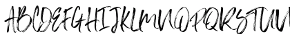 Slabor Brush Regular Uppercase Preview