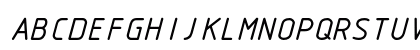 Isonorm MonospacedItalic Uppercase Preview