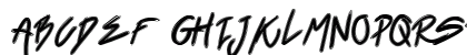 Black Venom Regular Uppercase Preview