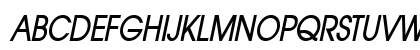 AtillaCondensed BoldItalic Uppercase Preview