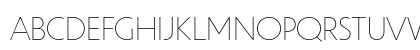 Unigeo64 Trial Extralight Regular Uppercase Preview