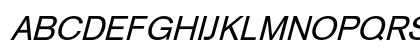 AkzidenzGrotesk Italic Preview