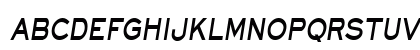 EyechartCondensed BoldItalic Uppercase Preview