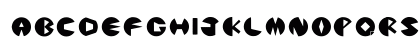 Pacmanic Regular Uppercase Preview
