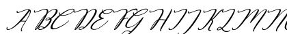 Decembery Italic Regular Uppercase Preview