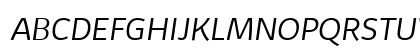 Kabrio Light Italic Uppercase Preview