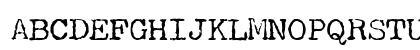 P22Typewriter Medium Uppercase Preview