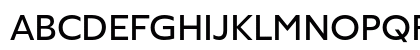 Agile Sans Regular Uppercase Preview