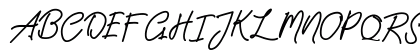 Amanda Signature Regular Uppercase Preview