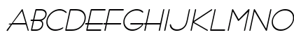 Bernie BoldItalic Uppercase Preview