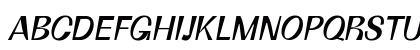 Boring Sans C Trial Italic Uppercase Preview