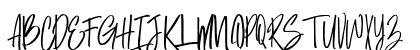 dust in the wood Regular Uppercase Preview