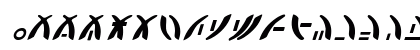 Zeta Reticuli Italic Italic Uppercase Preview