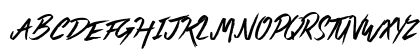 Kamikaze Warfare Regular Uppercase Preview