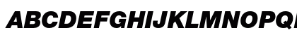 Helvetica Neue LT Pro 96 Black Italic Preview