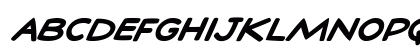 StanLee BoldItalic Uppercase Preview