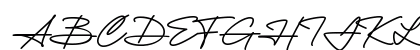 Yustine Signature Regular Uppercase Preview