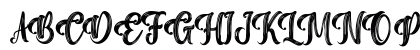 Vintage Brush Regular Uppercase Preview