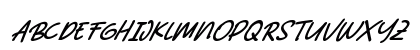 Abiyu Chan Italic Regular Uppercase Preview