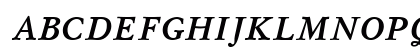 Mysl BoldItalic Cyrillic Uppercase Preview