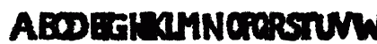 101! Corroded Regular Uppercase Preview