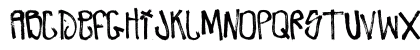 Zdarx Hardcore II Regular Uppercase Preview