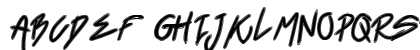 Black Venom Regular Uppercase Preview