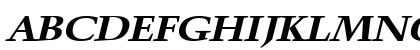 HornExtended BoldItalic Uppercase Preview