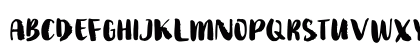 Wakaharo Regular Uppercase Preview
