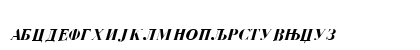 BodoniCir BoldItalic Uppercase Preview