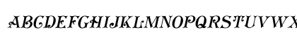 Koster Plain Caps Oblique Regular Uppercase Preview