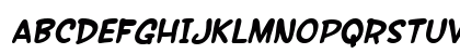 SF Wonder Comic Bold Italic Uppercase Preview