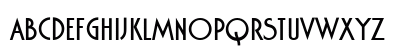 Washington D Regular Uppercase Preview