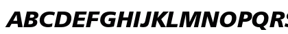 FreeSetBoldC Italic Preview
