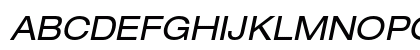 Helvetica Neue LT Pro 53 Extended Oblique Preview