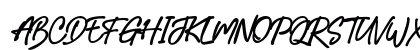 Australian Signature Uppercase Preview