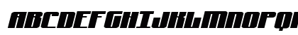 Xeno-Seeker Wide Italic Regular Uppercase Preview