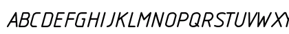 Isonorm Italic Uppercase Preview