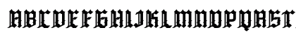 QIUBA Regular Uppercase Preview