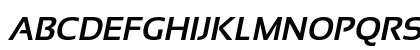 Sansation Bold Italic Uppercase Preview