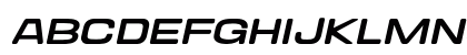 Valonik Light Slant Regular Uppercase Preview