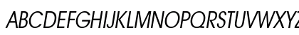 a_AvanteBsNr LightItalic Uppercase Preview