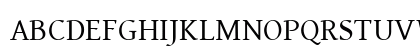 Gentium Basic Regular Uppercase Preview