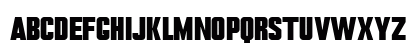 Blacky Regular Uppercase Preview