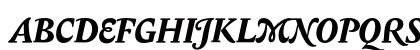 Biblon SC OT Bold Italic Uppercase Preview
