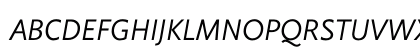 Flex Italic Uppercase Preview