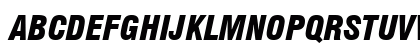 Swis721 BlkCn BT Black Italic Uppercase Preview